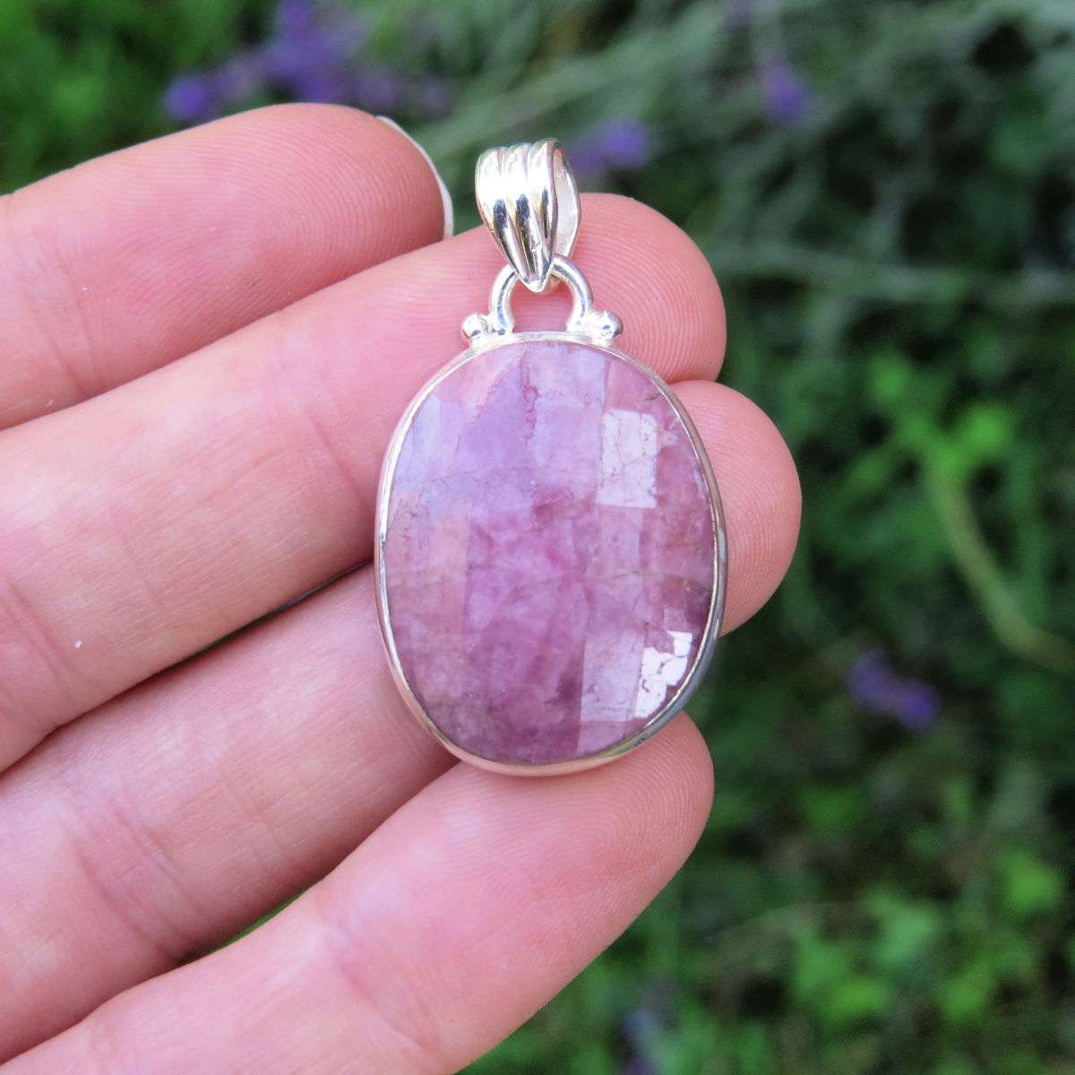 Rough factory Pink Tourmaline Pendant 1 3/4