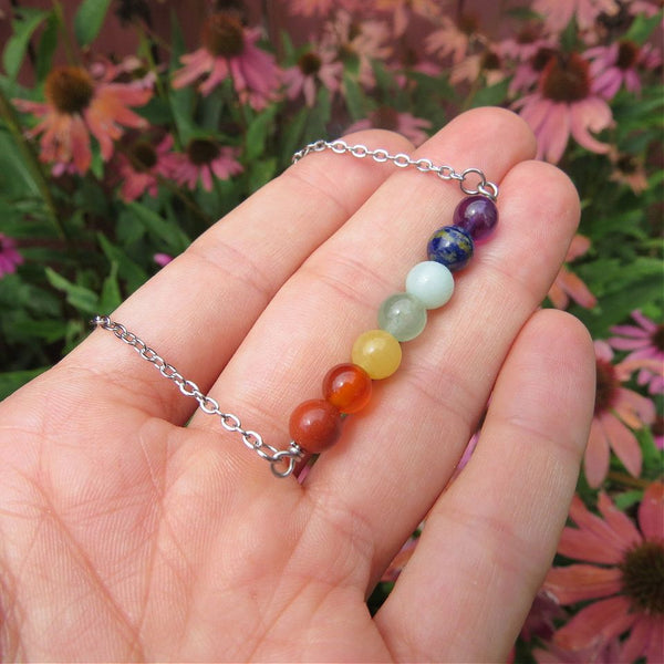 7 Chakra Crystal Beaded Necklace