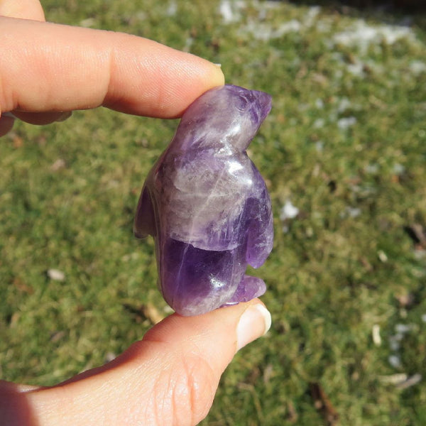 Amethyst Penguin Crystal