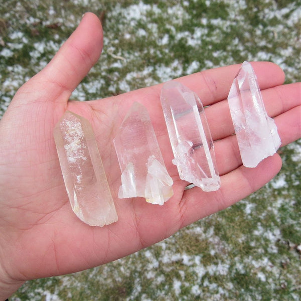 Arkansas Clear Quartz Crystal Point Stone 1.75"