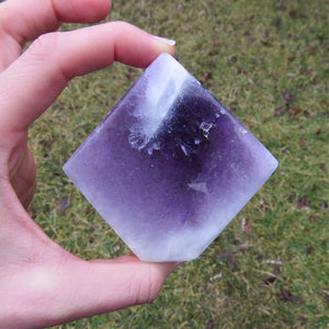 Chevron Amethyst Crystal Freeform