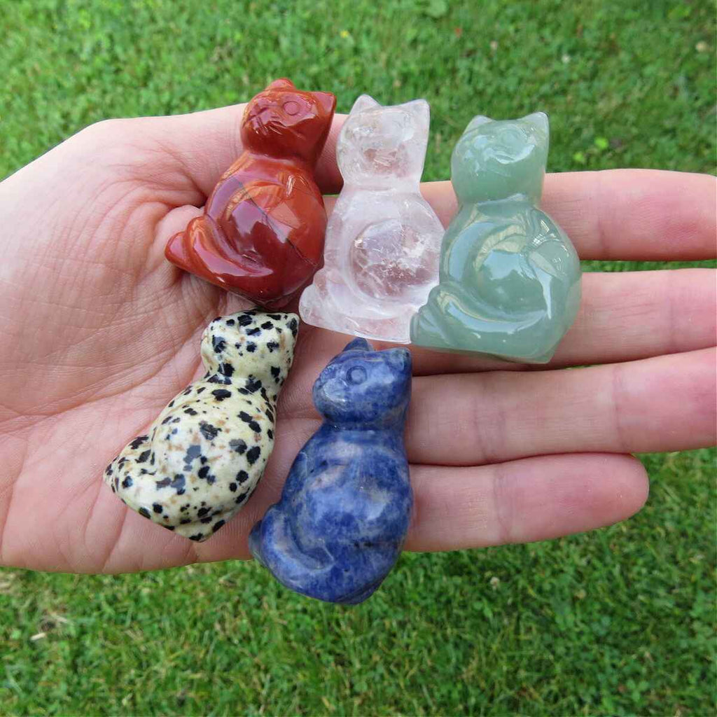 Gemstone hot sale animal carvings