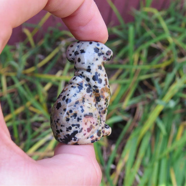 Dalmation Stone Dog Stone Figurine
