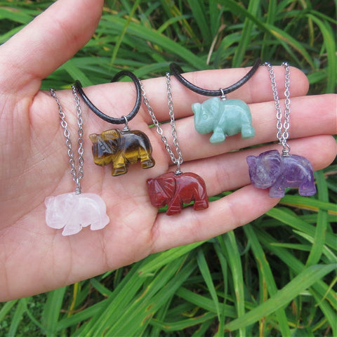 Crystal Elephant Necklace