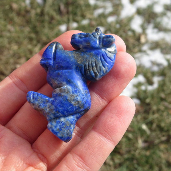 Lapis Lazuli Blue Unicorn Crystal