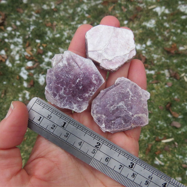 Small Lepidolite Crystal Slice