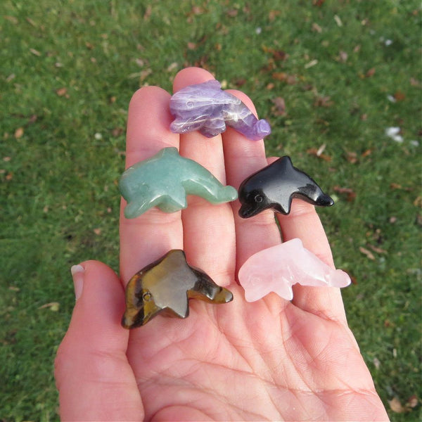 Mini Crystal Dolphin Figurine