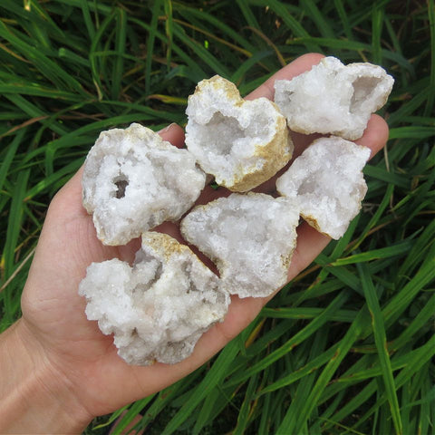 Crystal Geode Stones Cracked Open