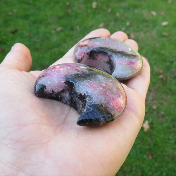 Rhodonite Crystal Moon