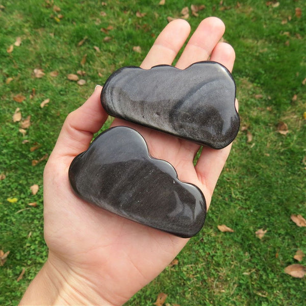 Silver Sheen Obsidian Crystal Cloud Stone