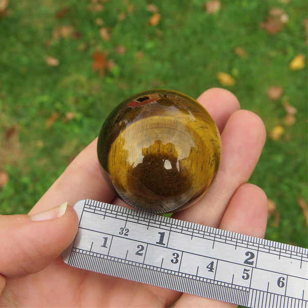 Tigers Eye Crystal Ball 1.5" Stone Sphere